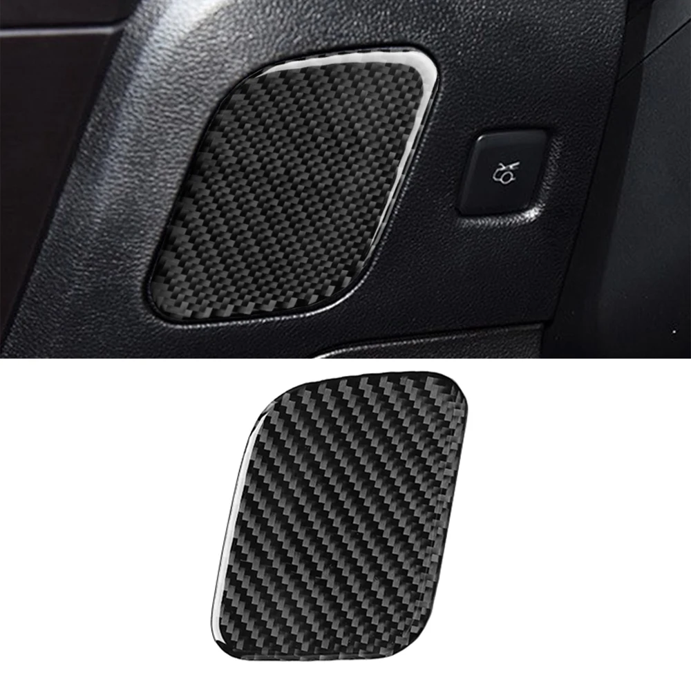 

for Ford Mustang 2015-2020 Main Driver Storage Compartment Decoration Cover Trim Sticker Car Interior Accessories Carbon Fiber