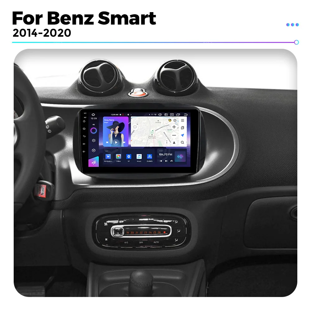 Автомобильный Мультимедийный Плеер Navifly 9 Футов Android RDS DSP Для Mercedes Benz Smart 453 Fortwo