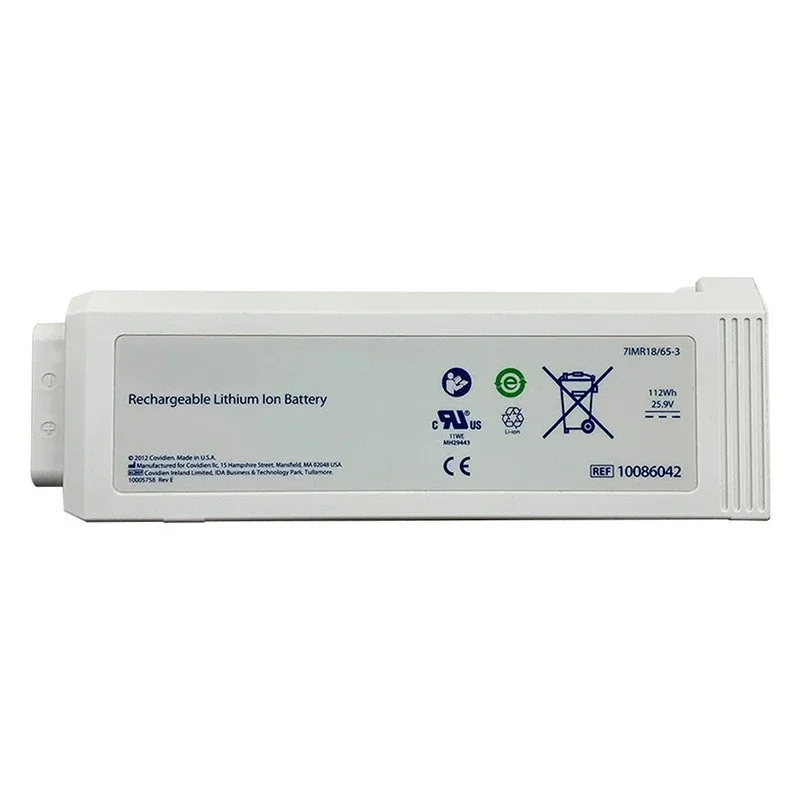 Аккумулятор для вентилятора 25.9V 112Wh 10086042 для COVIDIEN Puritan Bennett, перезаряжаемый литий-ионный аккумулятор PB980 7IMR1865-3 (art.: 3920dbf2336c4) - 3920dbf2336c4