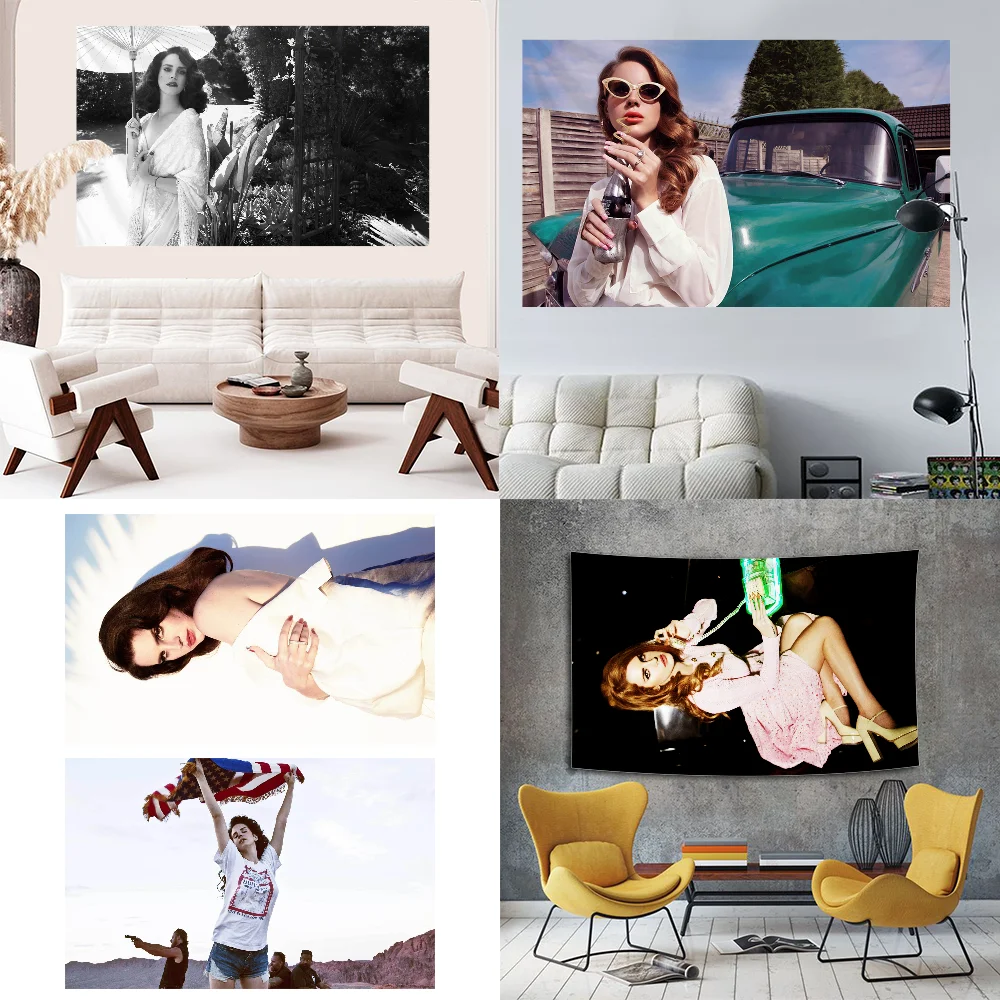 L-Lana Del R-Rey гобелен с принтом настенный ткань домашний ковер ковры висит большое