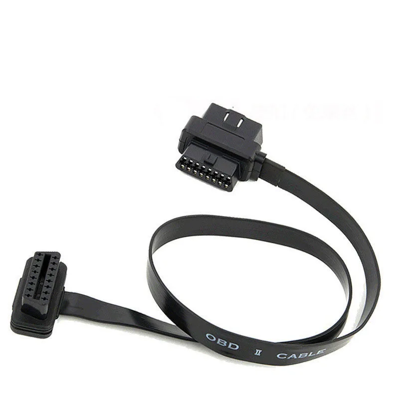 

Кабель-удлинитель OBD2, 60 см, 1-2 дюйма, кабель для сканера OBD2, кабель-удлинитель с 16-контактным разъемом «Мама-папа»/«мама»