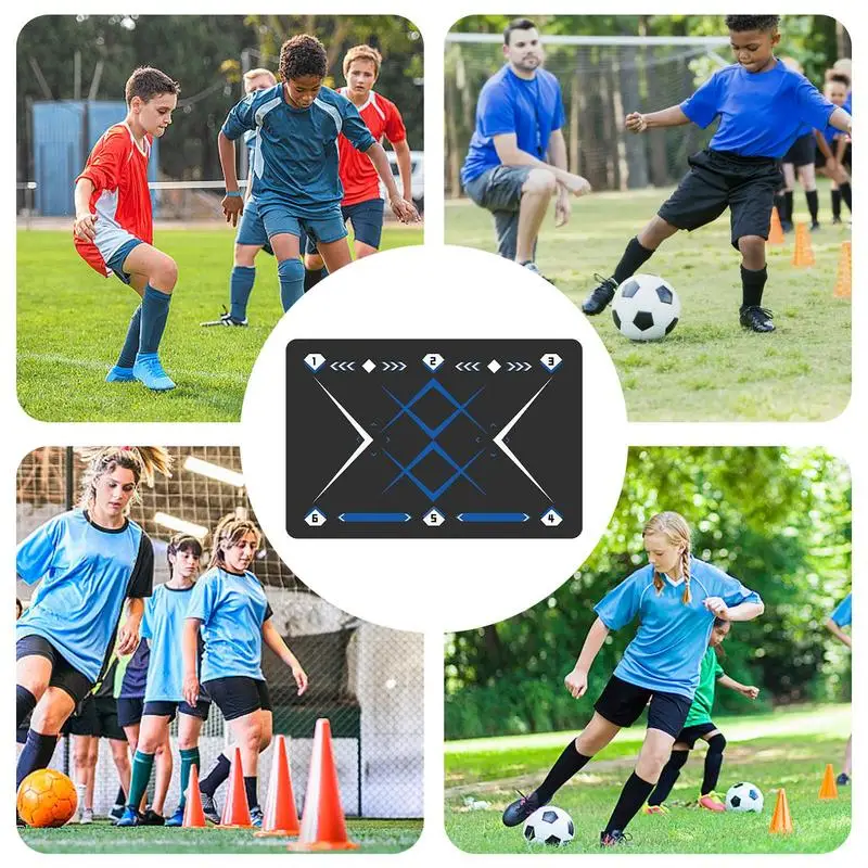 Футбольный тренировочный коврик складные L-образные коврики для упражнений