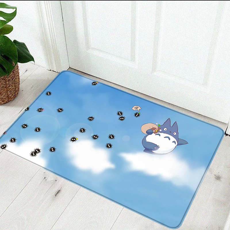 

Doormat Entrance Door Totoro Custom Home Rugs Cute Rug Foot Mat Carpets Kitchen Carpet Bath Mats Living Room Prayer Bathroom