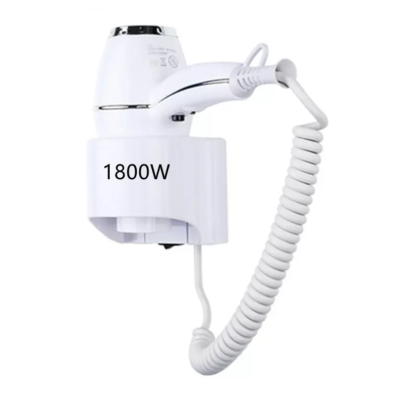 1800W Wall Mounted Hair Dryer Negative ion Electric Hairdryer with Holder Base Hair Care Quick Dry For Household Hotel Bathroom enlarge