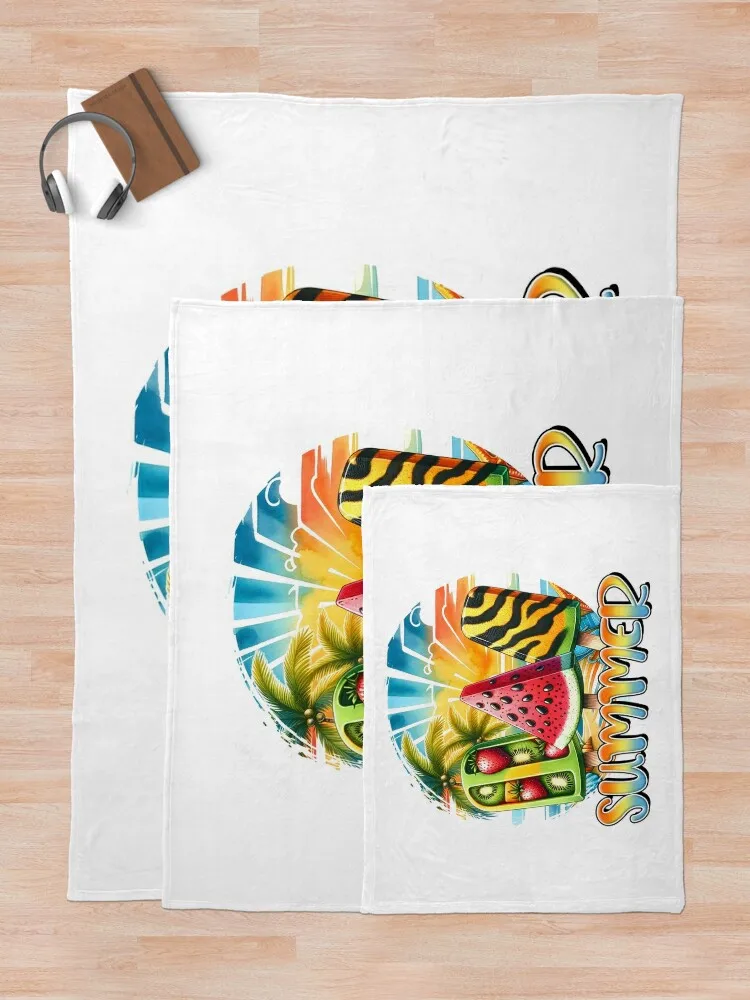 Лето Popsicle - фруктовое и красочное одеяло с мороженым идеи подарков на день