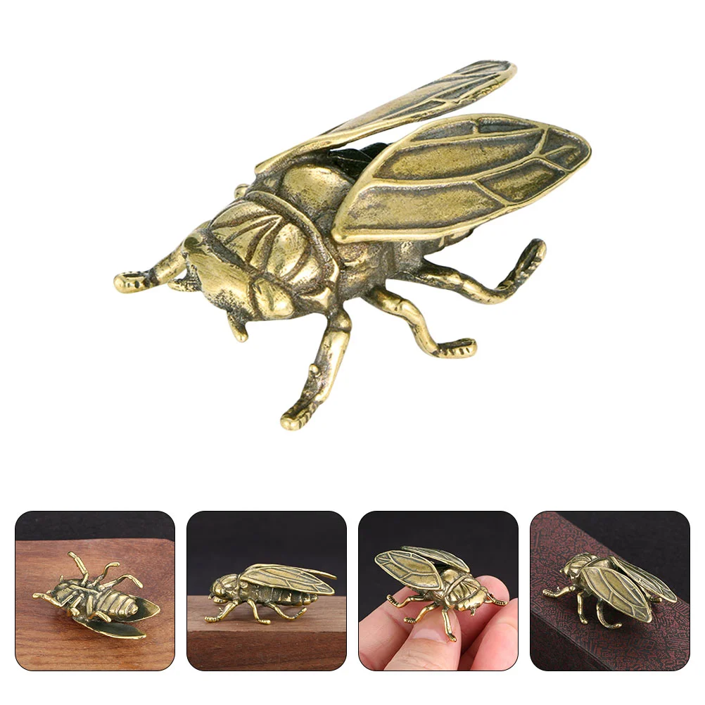 

Delicate Brass Cicadas Ornament Exquisite Household Decoration Creative Gift
