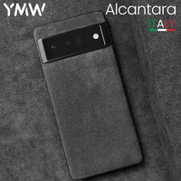 ymw alcantara case for google pixel 7 pro 6a 6pro 5g luxury sportscar interior same leather protection back cover