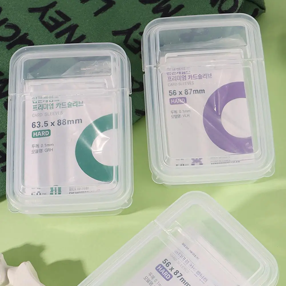 Прозрачный флип-бокс для хранения маленьких карт прозрачный защитный чехол