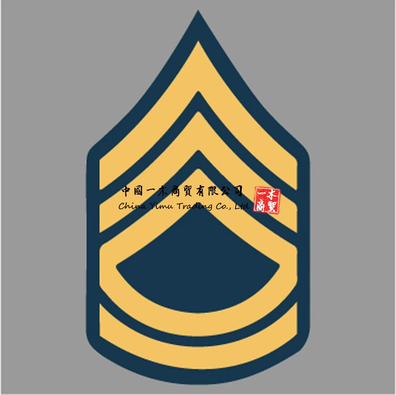 

Наклейка E-7 Sergeant высшего класса Insignia, самоклеящаяся виниловая армия США