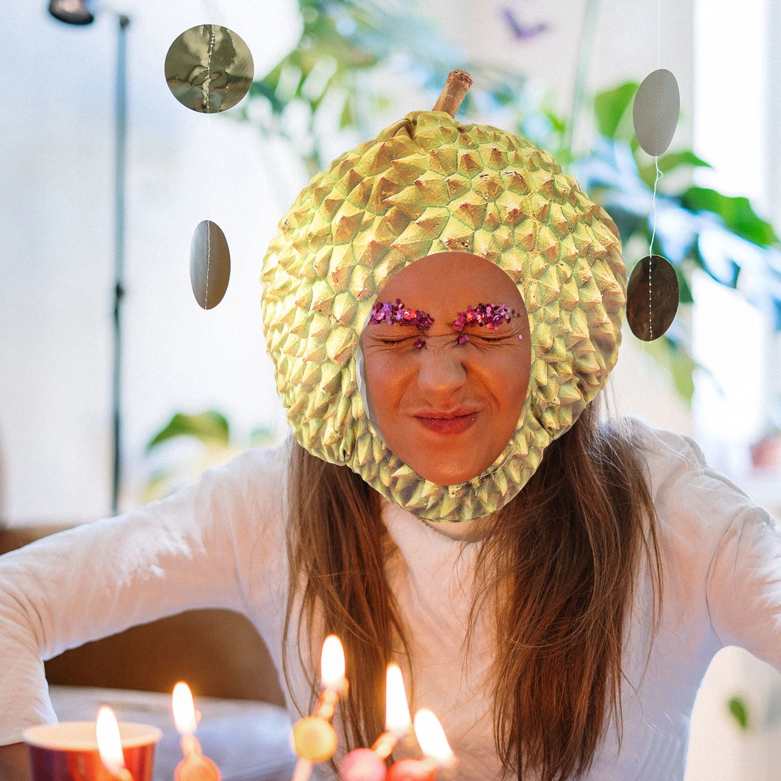 Головной убор Дуриана плюшевая шляпа для косплея новинка с фруктами и героями