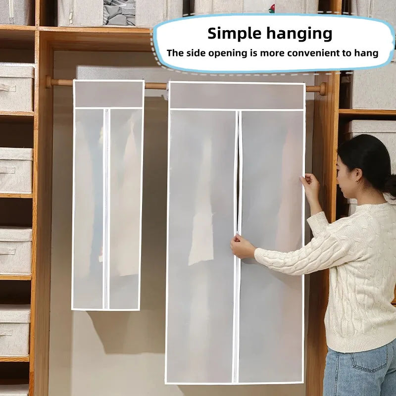 

3D Big Clothes Dust Cover Clothes Storage Wardrobe Suit Case Cover Home Organizer Bags Dress Suits Garment Bags For Clothes