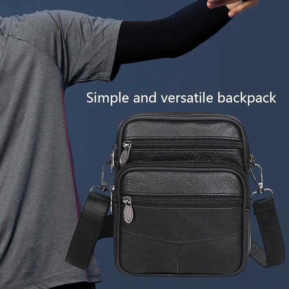 Мужская многофункциональная сумка-мессенджер с несколькими карманами