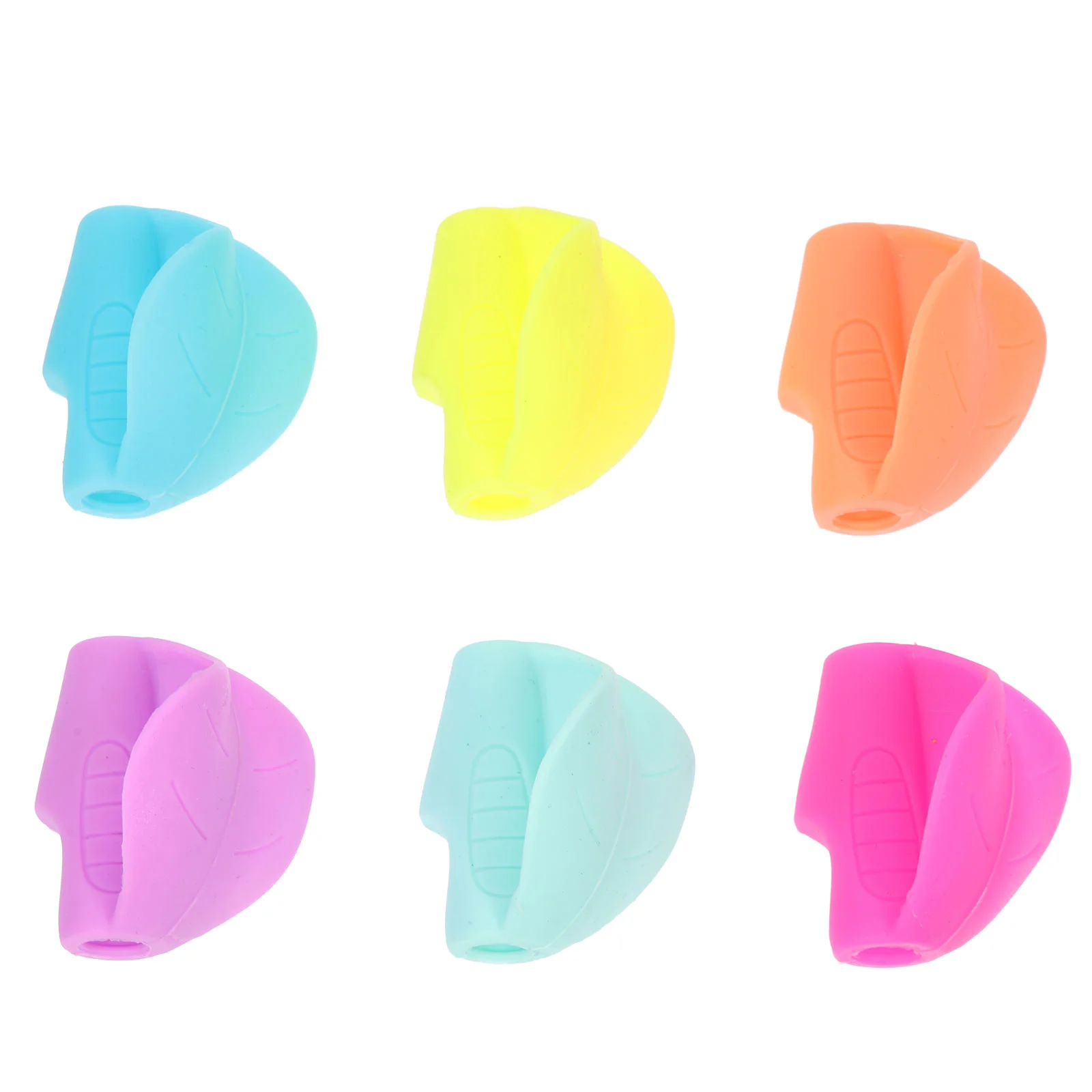 

6 Pcs Tools Kids Rubber Pens Grips Pencils Kids Childrens Handwriting Pencils Pen Writing Aid Grip Auxiliary Tool Holder