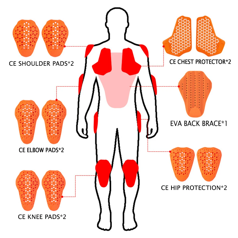 Защитное снаряжение для мотоцикла защита от падения CE сертификация