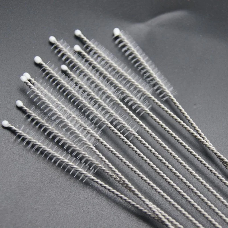 

10pcs Nylon Straw Cleaners Cleaning Brush Drinking Pipe Cleaners Stainless Steel Glass