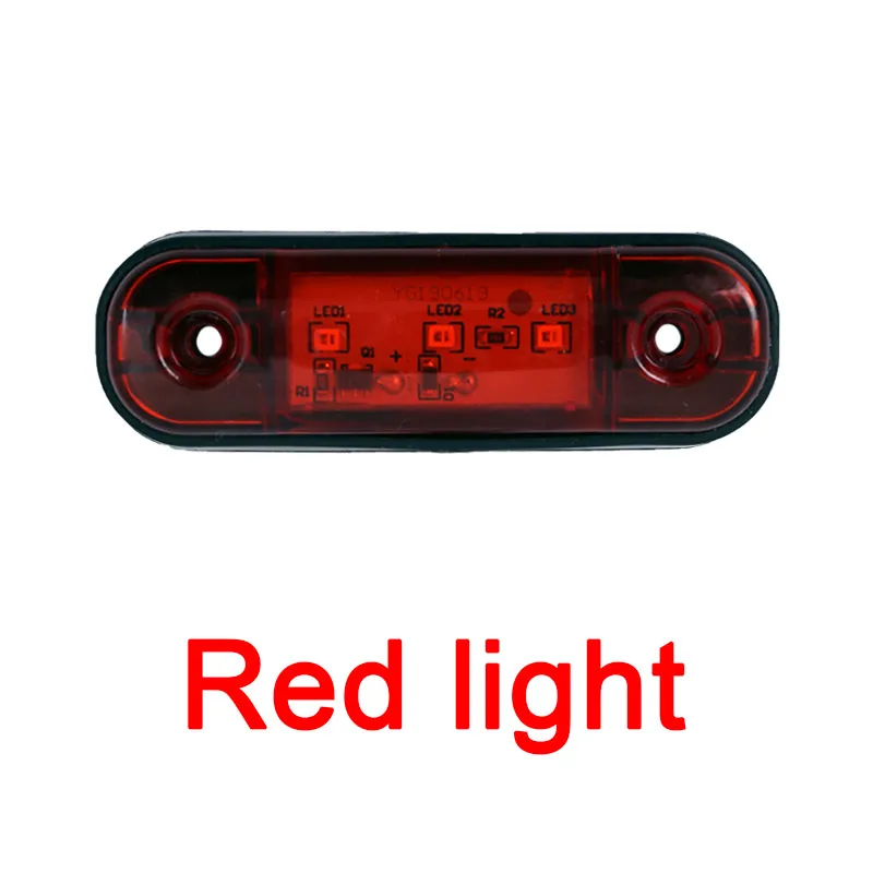 1 шт. 12-30 В 3 светодиодный боковой габаритный фонарь автомобиля, внешний фонарь, предупреждающий задний габаритный фонарь, сигнальный стоп-сигнал для грузовика, прицепа, грузового автобуса
