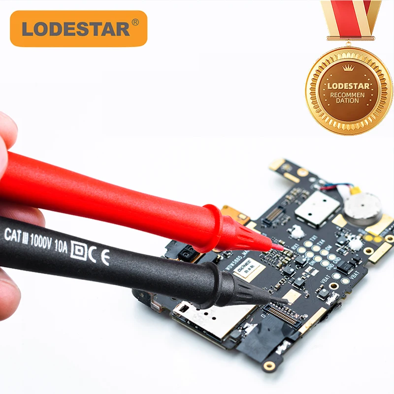 

LODESTAR LA04039 Test Leads Extra tippen Insulation Piercing Needle Non-destructive Multimeter Test Probes For Banana Plug FLUKE