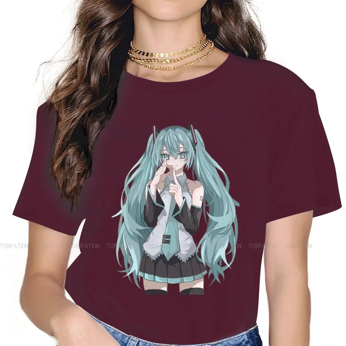 Оригинальные футболки с принтом сакуры Мику хацуно школьная серия 4XL 5XL Мужская