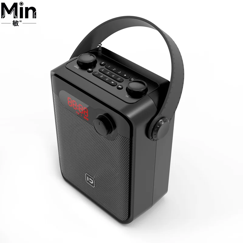 Фото Портативная Bluetooth-колонка SHIDU 25W с беспроводным микрофоном UHF для караоке, вечеринок и использования на открытом воздухе №5
