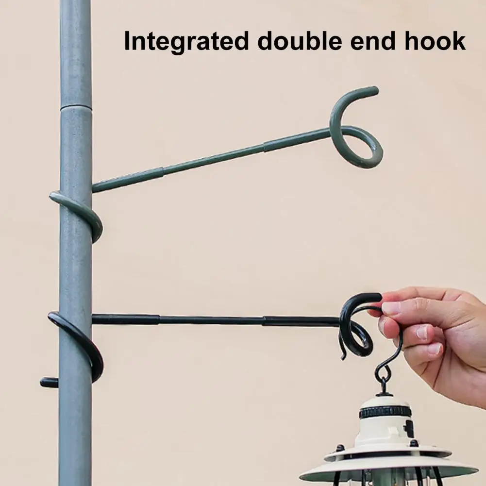 

Useful Anti-rust High Hardness Convenient Two-way Storage Light Stand Hook for Hunting Outdoor Hook Fishing Lantern Hanger
