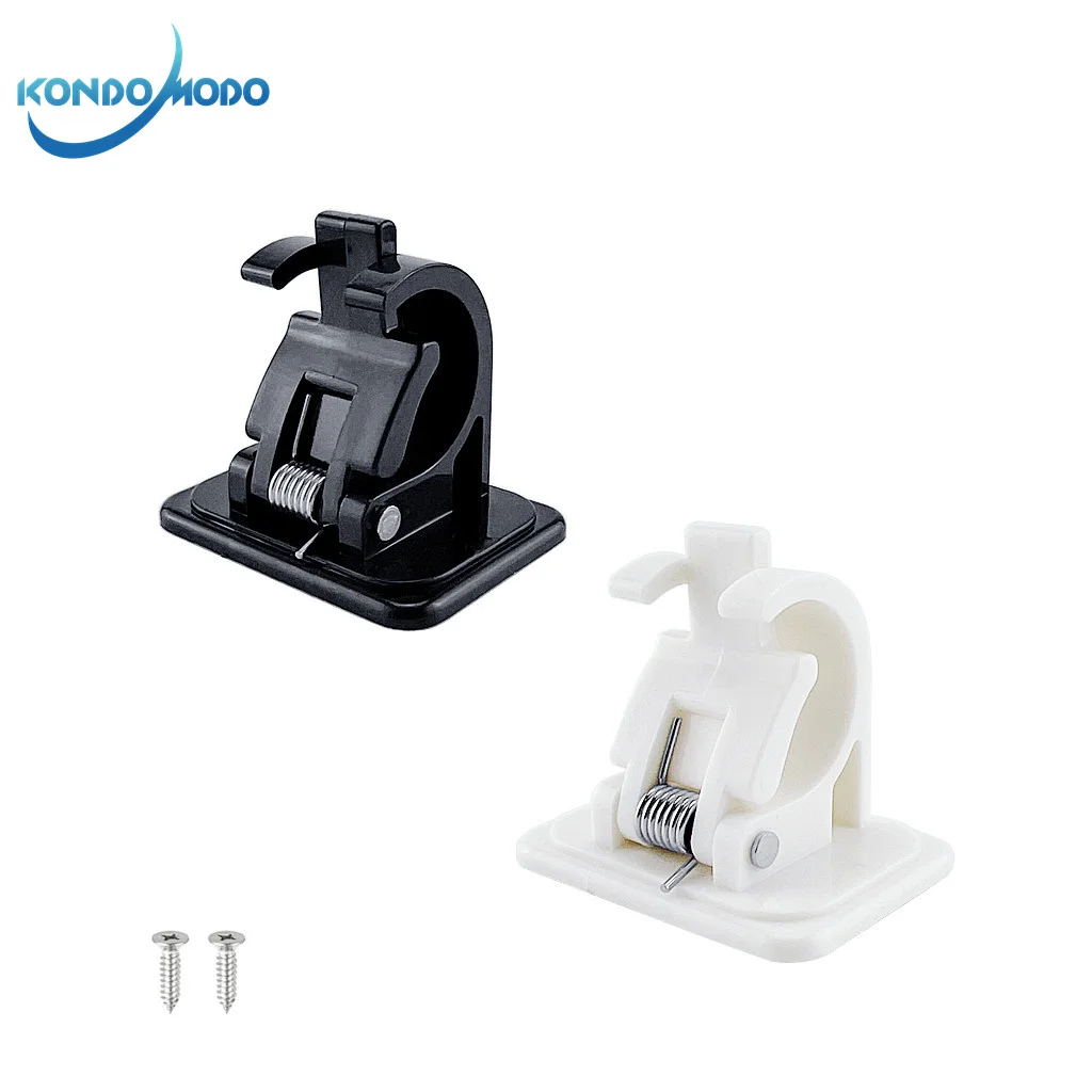 

Fishing Pole Clamp Rods Clips ABS Plastic Fishing Rod Rack Holder Wall Mounted Organizer Brackets Bathroom Room Towel Bar Hook