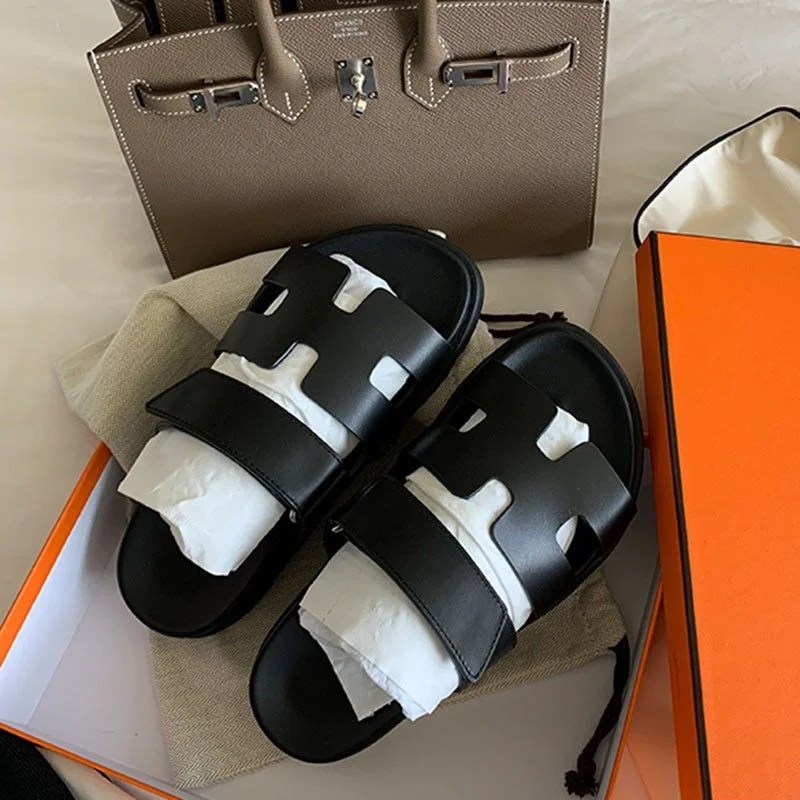 Fashion Hook Loop Women Shoes Solid Chunky Platform Sandals Open Toe Strappy Chaussures Femme Slip On Shallow Zapatillas Mujer