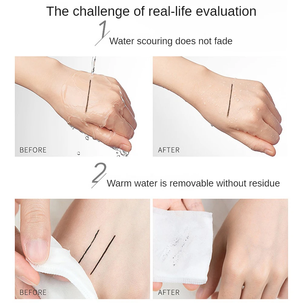 Жидкая подводка для глаз LAMEILA водостойкая стойкая гладкая начинающих