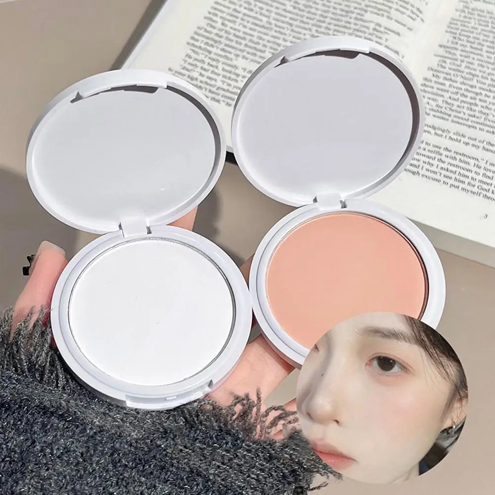 Пудра для лица прозрачная белая матовая компактная