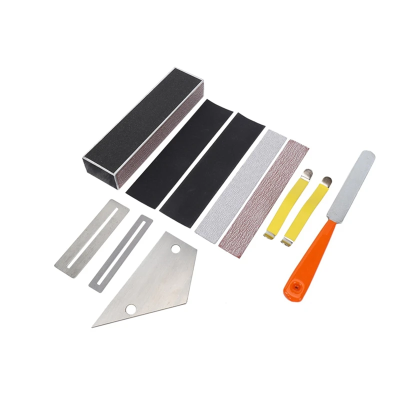 

2X Guitar Fingerboard Luthier Tool,Guitar Fret Crowning File, Fret Leveling Beam Sanding Leveler Beam
