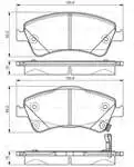

986495106 for ten brake pad AVENSIS