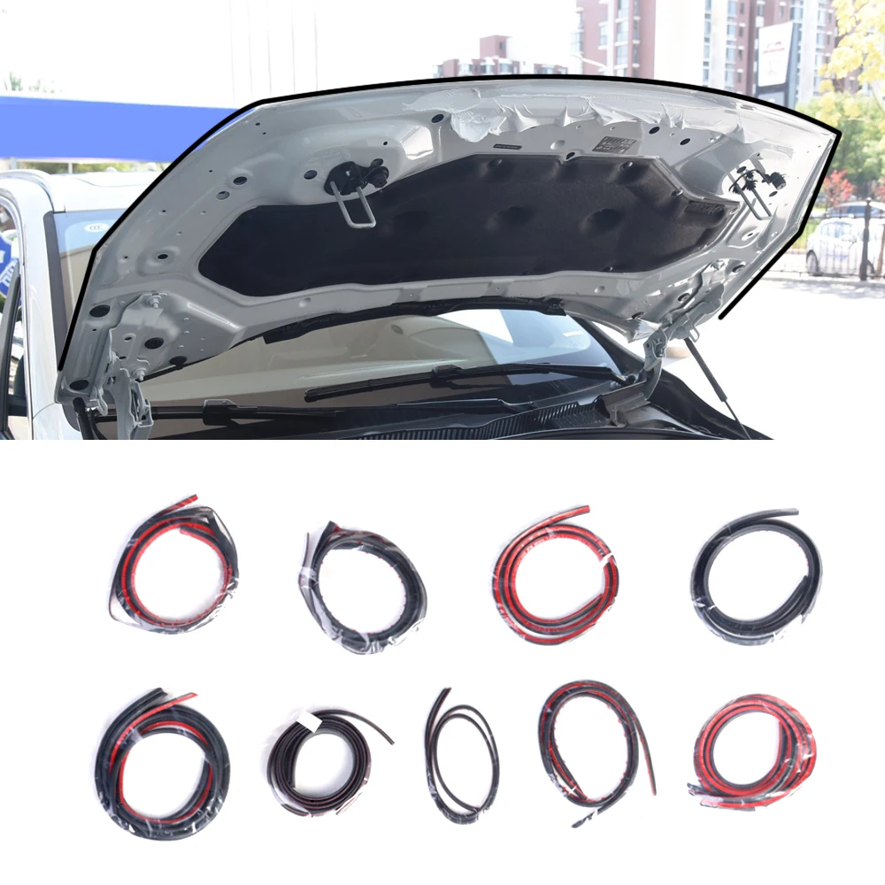 

Автомобильные аксессуары, нарезанная уплотнительная лента для двери, наклейка на капот, Уплотнительная резиновая звукоизоляция для BMW 2 серии (F45) 2015-2019 года