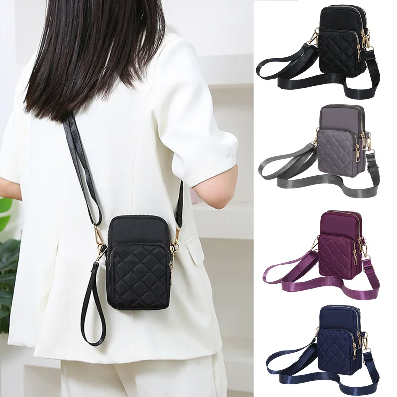

2023 миниатюрные женские сумочки, Повседневная маленькая сумка на плечо, нейлоновый Кошелек для монет, Модная Портативная простая сумка-мессенджер