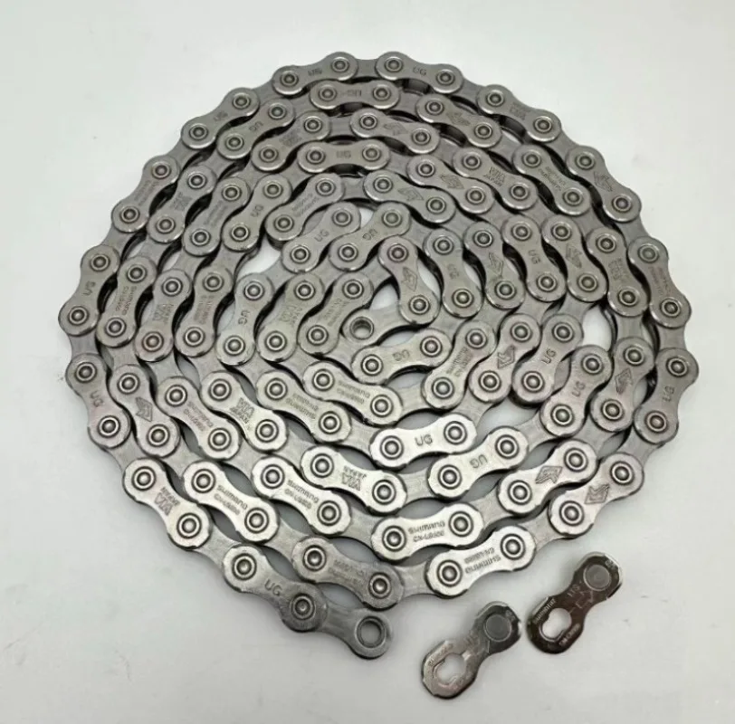 Фото SHIMANO CUES U6000 LG500 Цепь 9, 10, 11 скоростей, одобренный электронным велосипедом, прочный дизайн, вариант 122 124 126 звеньев, горные и дорожные велосипеды №3