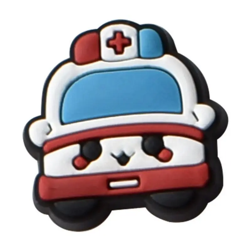 Hot 1pcs Medical Style PVC Shoe Charms Croc Jeans Nurse Stethoscope Shoes Decorations Buckle Garden Sandal Accessories Ornaments