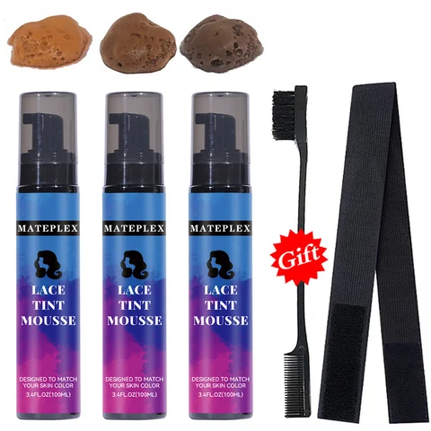 Кружевной оттенок-спрей для парика темно-коричневый