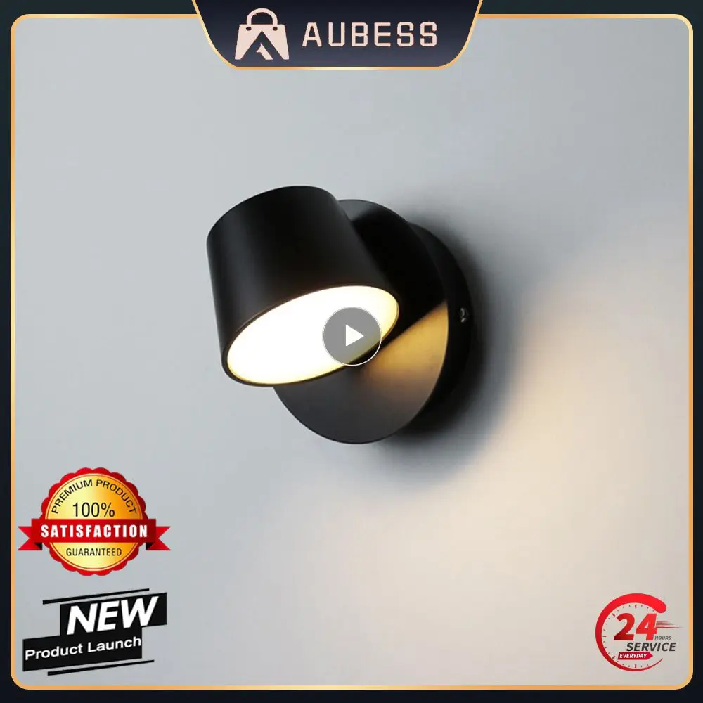 

Bedroom Lights 8w 16w 24w Aisle Wall Indoor Wall Light 360 Degrees Adjustable Modern Nordic Luminaire Household Led Wall Lamp