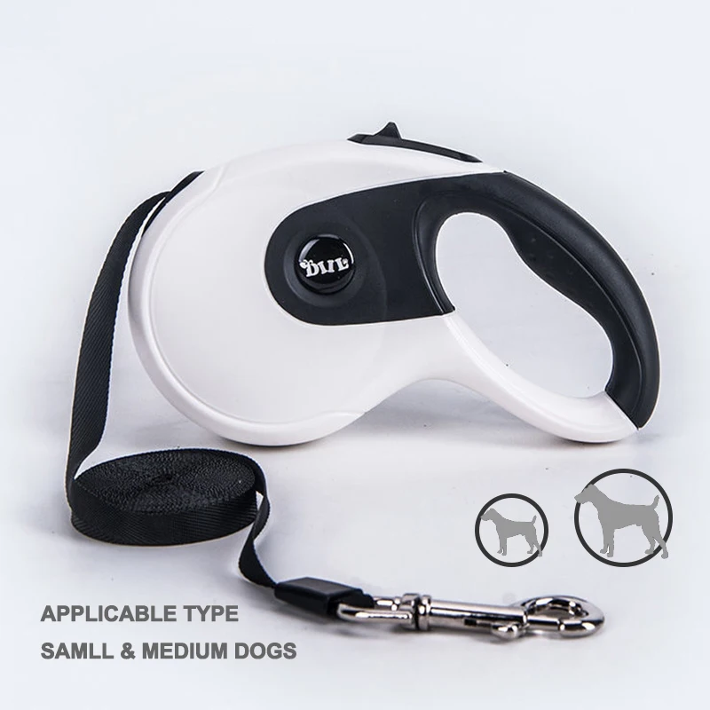 

3M/5M Retractable Dog Leash Durable Automatic Nylon Dog Lead Rope Roulette For Small Medium Large Dogs Outdoor Walking Supplies