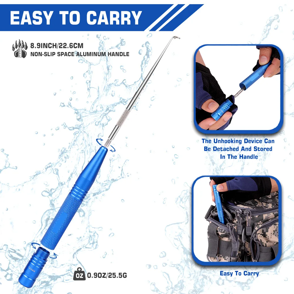 

Съемный Быстрый рыболовный крючок из нержавеющей стали, безопасный экстрактор рыболовных крючков, съемник, быстрое устройство для рыбалки