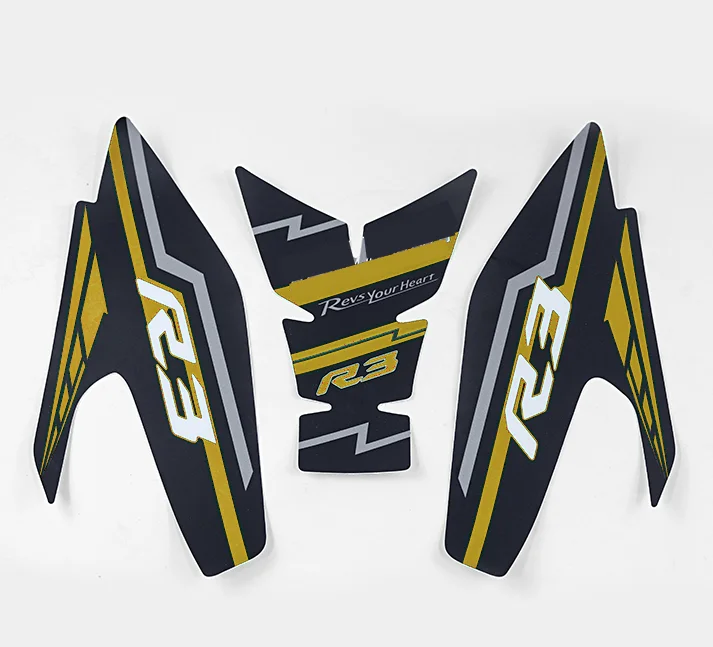 Для YZFR3 YZF-R3 YZF R3 защитная накладка на бак мотоцикла кожаные матовые наклейки