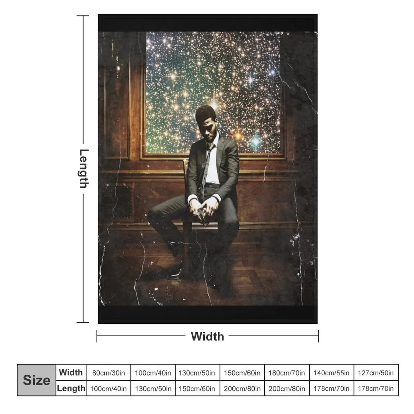 Просторное летнее одеяло с изображением Джеффа Бека человека на Луне ii