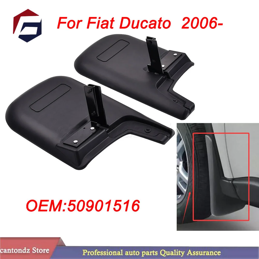 Фото OEM: 50901516 Для Fiat Ducato, PEUGEOT BOXER, CITROEN JUMPER / RELAY 2006- Новый комплект задних брызговиков, черный №1