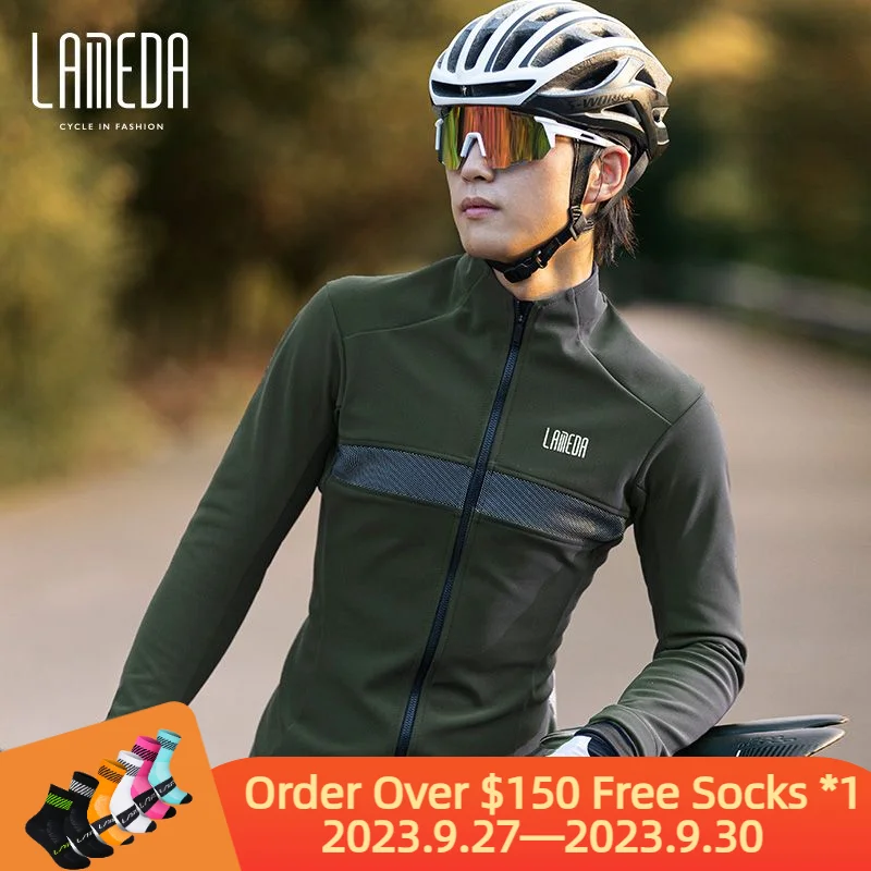 

Мужская куртка Lameda, зимняя мужская велосипедная куртка с длинным рукавом, Мужская велосипедная куртка, ветрозащитная теплая одежда для велоспорта для мужчин
