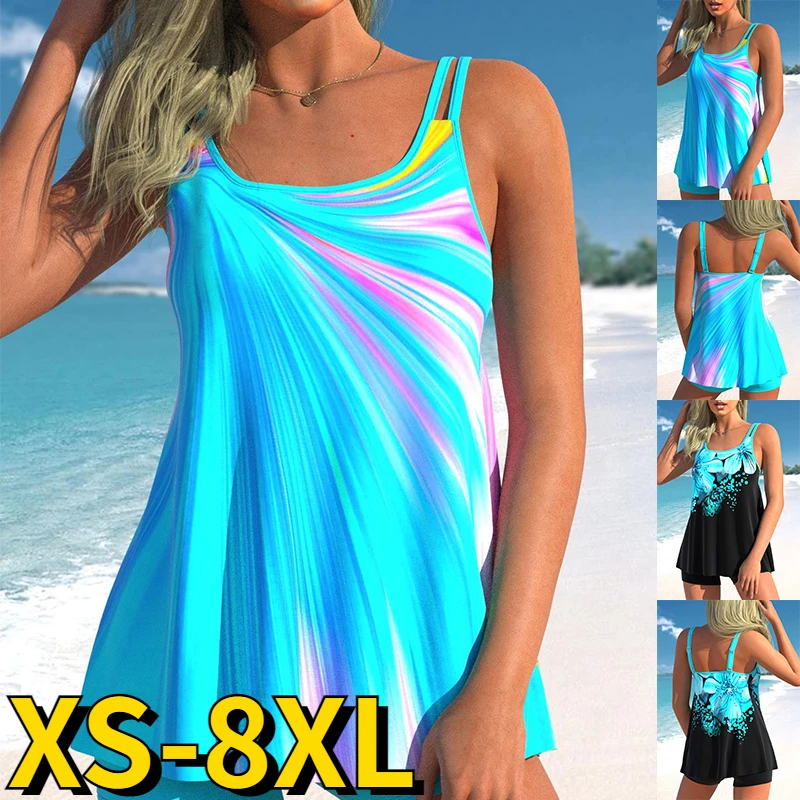 

Новинка 2022, женская сексуальная пляжная одежда, Модный Купальник, комплект из двух предметов, танкини, женский летний купальник-монокини, ку...