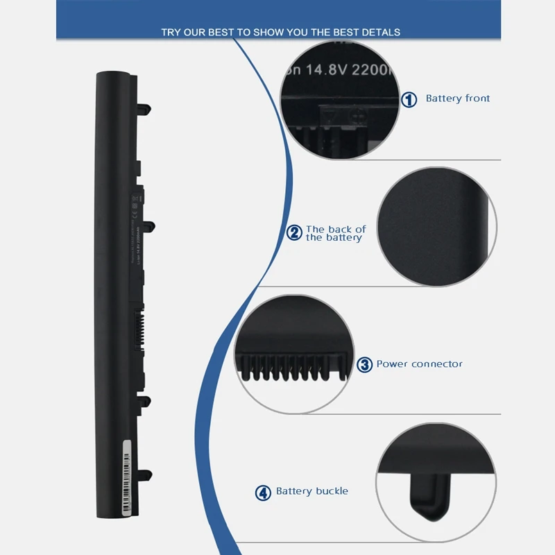 2200Mah Laptop Backup Battery 4-Cell 14.8V Universal For Acer V5-431 471 551 571G S3-471 | Batteries
