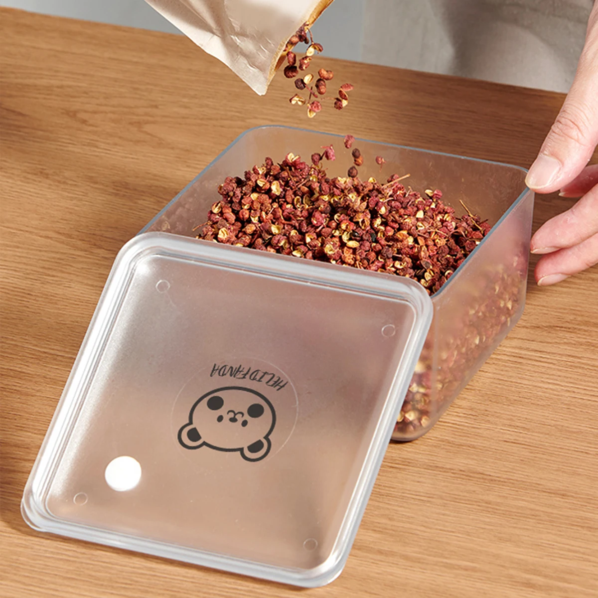 WORTHBUY przezroczysty pojemnik do przechowywania żywności ekologiczne plastikowe pudełko świeżości hermety...