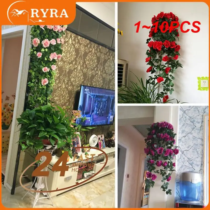 

Искусственные цветы из ротанга, Висячие на стену, фотоаксессуары, искусственные рождественские растения, 1 ~ 10 шт.