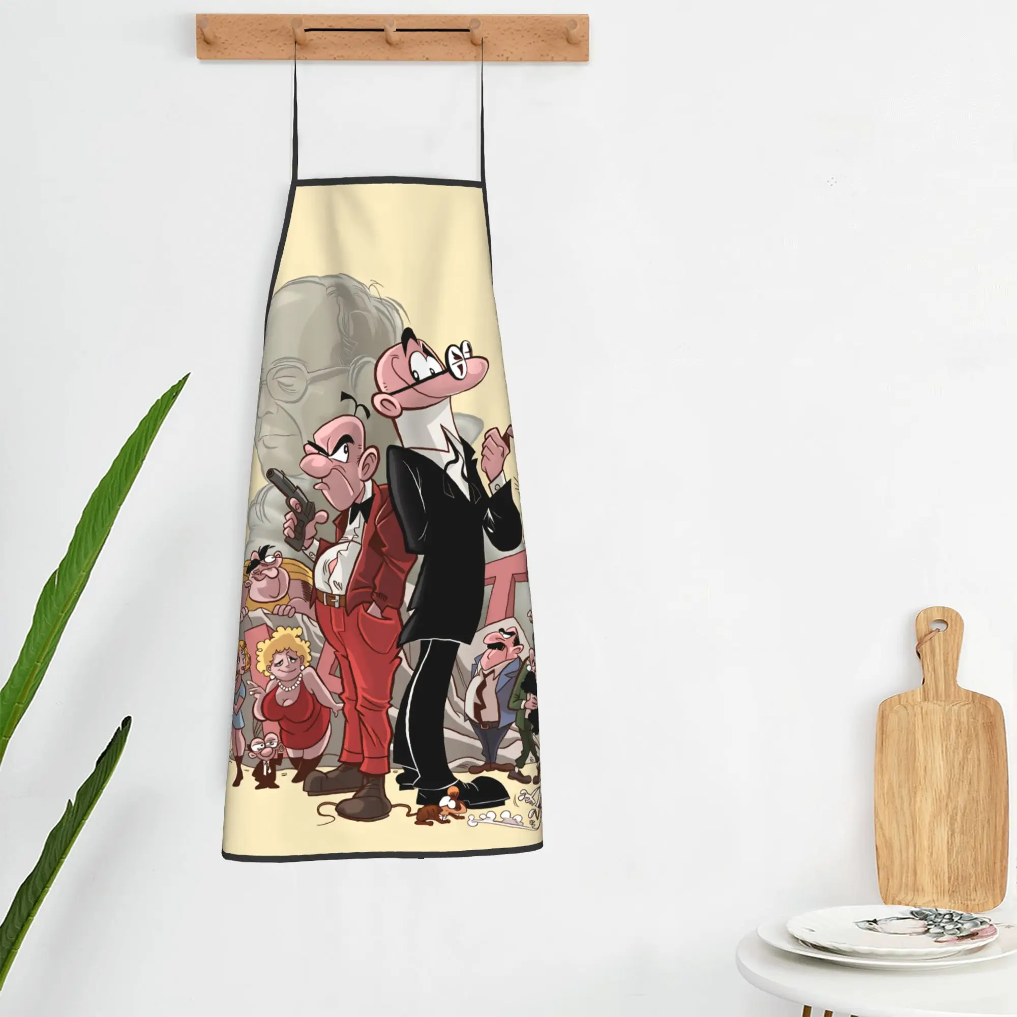Фартуки Mort & Phil Mortadelo y Filemón: милые кухонные фартуки без карманов для дома, парикмахерских и кухонь (art.: 3920d83bc9db6) - 3920d83bc9db6