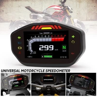general motorcycle lcd tft digital speedometer 14000rpm 6 gear backlit motorcycle odometer for 2 4 cylinder motorbike accessorie