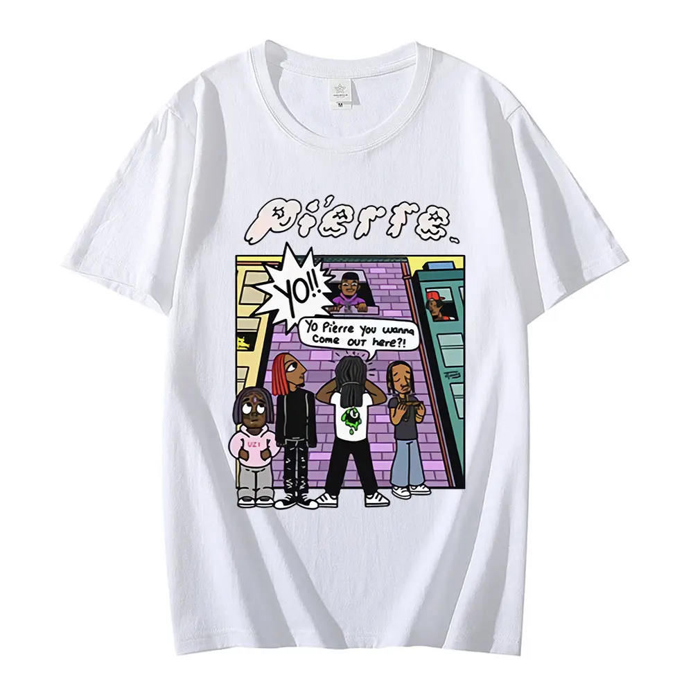 

Футболка Playboi Carti в мультяшном стиле с аниме, уличная одежда в стиле хип-хоп, Мужская футболка оверсайз в стиле Tupac 2pac Rap, хлопок, унисекс