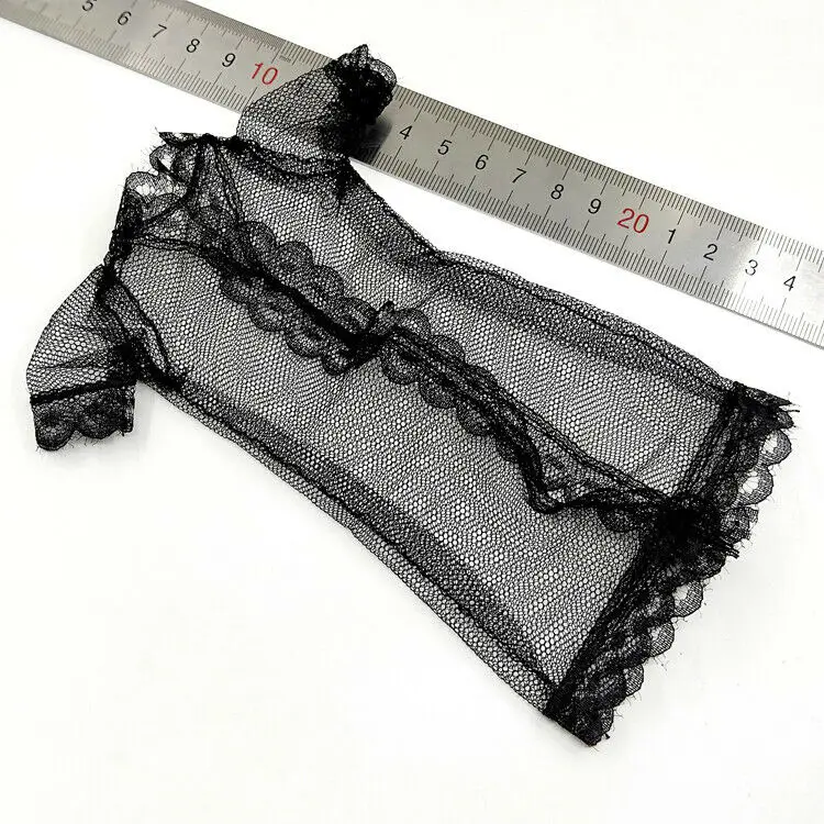 

1:6 Clothes Accessory Black Lace Coat Model For 12" Female Figure Dolls